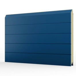 Brama garażowa segmentowa RBN – Panel z kilkoma przetłoczeniami – Niebieski RAL 5010